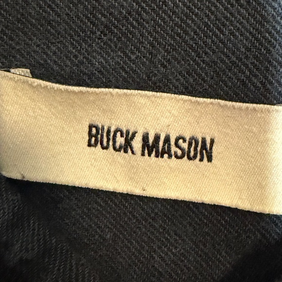 Buck Mason men’s small Dark gray Casual Button-Down Shirt - Picture 2 of 7